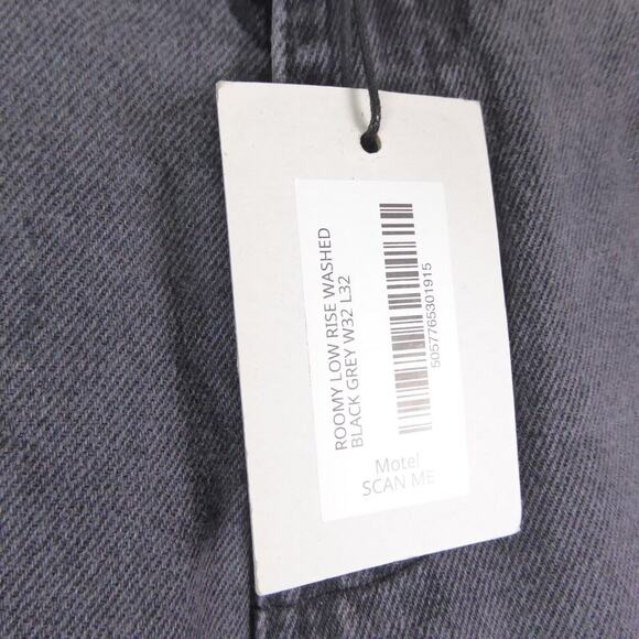 Motel Rocks Denim Jeans Womens SZ 32/32 Roomy Low Rise Baggy Retro 90's Y2K - Picture 3 of 15